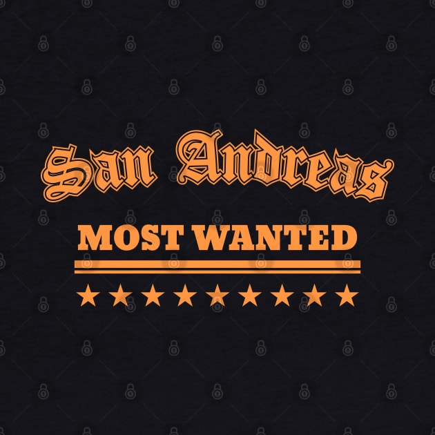 GTA SAN ANDREAS MOST WANTED RETRO by VISUALUV